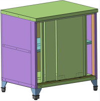 Стол-тумба типа СТК, двери-купе